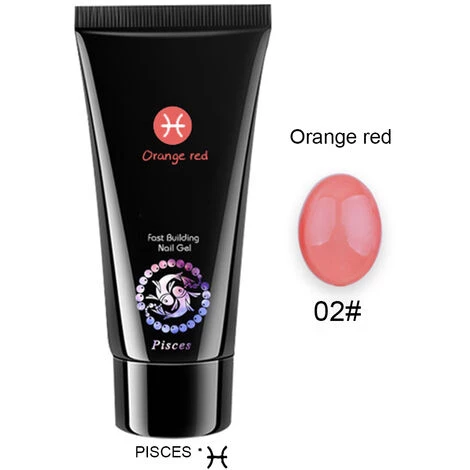 ASUPERMALL 15Ml Nail Extension Gel Nail Art Cristal Ongles Extension Rapide Creme Solide Cristal Colle Manucure, Orange Rouge 3 ASUPERMALL 15Ml Nail Extension Gel Nail Art Cristal Ongles Extension Rapide Creme Solide Cristal Colle Manucure, Orange Rouge – Image 3