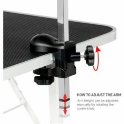 Yaheetech Table De Toilettage Pour Chien/Chat/Animaux De Companie Pliante Avec Potence Réglable 2 Sangles Une Panier De Rangement Et Surface Travail Plus Large Antidérapente Capacité 100kg -Toilletage et hygiène du chien Soldes 39640961 4