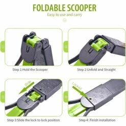 BRIDAY 80 Cm - Portable - Pelle à Déjections Canines - Pour Chiens Et Chats - Avec Levier Facile à Utiliser Et Ressort Haute Pression Pelles Ramasse-crottes Pour Chiens -Toilletage et hygiène du chien Soldes 39988430 5