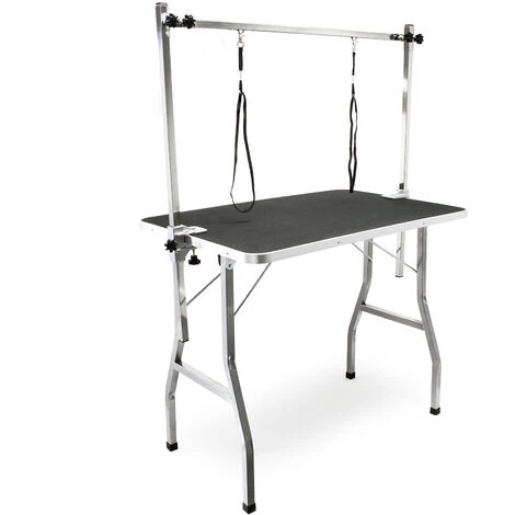 WILTEC Table De Toilettage Avec 2 Sangles Table De Soins Pour Chiens Et Chats 1 WILTEC Table De Toilettage Avec 2 Sangles Table De Soins Pour Chiens Et Chats