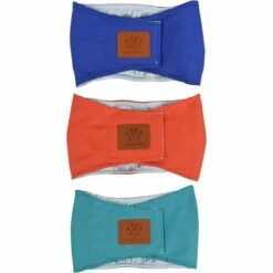 TRIOMPHE 3 Paquet Couches Chiens Mâles Bande De Ventre Lavable Chien Couches Hautement Absorbantes Pantalon Hygiénique Physiologique Pour Petits Et Moyens Chiens（M）