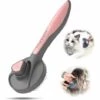 TRIOMPHE Brosse Pour Chiens Chats, Autonettoyante Brosse Poils Morts Pour Chiens Et Chats, Brosse De Toilettage Poils, Petite Pour Chien Et Chat Avec Poils Longs Et Courts(Rose)