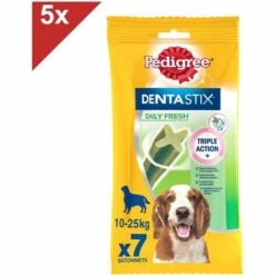 PEDIGREE Dentastix Fresh Bâtonnets Hygiène Bucco-dentaire Pour Moyen Chien 7x5