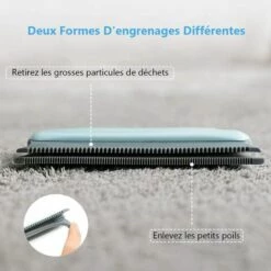 GUAZHUNIFR Brosse Anti-Poils Brosse,Peigne Pour Animaux De Compagnie 2 In 1 - Brosse De Nettoyage Réutilisable Pour Chien, Chat, Vêtements, Coussin, Canapé, Voiture 1 Pièce 9 GUAZHUNIFR Brosse Anti-Poils Brosse,Peigne Pour Animaux De Compagnie 2 In 1 - Brosse De Nettoyage Réutilisable Pour Chien, Chat, Vêtements, Coussin, Canapé, Voiture 1 Pièce -Toilletage et hygiène du chien Soldes 41872447 5