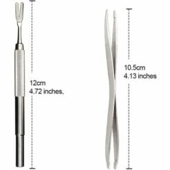 BRIDAY Tire-tique En Acier Inoxydable - Pour Les Humains, Les Chiens, Les Chats - Taille : 2 -Toilletage et hygiène du chien Soldes 43147205 3