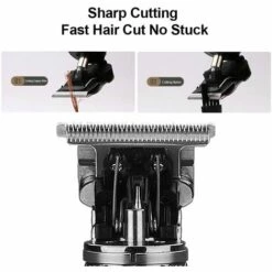 HAPPYSHOPPING Resuxi Tondeuse Electrique LCD Affichage Numerique Tondeuse A Cheveux A La Maison Retro Tete D'huile Rasoir A Cheveux USB Rechargeable Menage DIY Machine De Coupe De Cheveux,modele:Gris -Toilletage et hygiène du chien Soldes 43440346 5