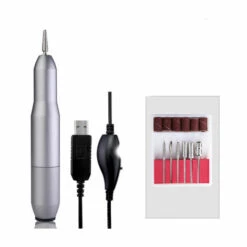 ELLE Ponceuse Pour Ongles Professionnel, 6 En1 Lime A Ongle Electrique, Ongles Manucure Machine Puissante Et Silencieuse,Portable Kit De Manucure Pédicure Pour Salon Et Maison (Argenté) -Toilletage et hygiène du chien Soldes 43636007 3