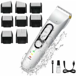 Tondeuse à Cheveux Professionnelle Sans Fil Pour Hommes Rasoir USB Rechargeable étanche 8x Tondeuse à Cheveux Peignes Mode Pour Hommes Jmax