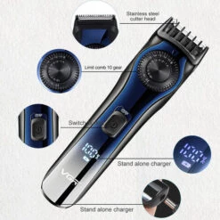 ZHUOXUAN Tondeuse Cheveux Homme Tondeuse Barbe Pour Homme Avec Ecran LCD Rechargeable Pour Tailler Cheveux Et Barbe -Toilletage et hygiène du chien Soldes 46142945 3