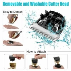 ZHUOXUAN Tondeuse Chien Poil Long Epais Tondeuse Animaux Sans Fil Rechargeable Tondeuse Chat Faible Bruit Lame Détachable Lavable -Toilletage et hygiène du chien Soldes 46142993 4