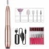 PERLE RARE Ponceuse Pour Ongles Professionnel, Lime A Ongle Electrique, Ongles Manucure Machine Puissante Et Silencieuse,Portable Kit De Manucure Pédicure Pour Salon Et Maison