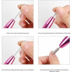 PERLE RARE Ponceuse Pour Ongles Professionnel, Lime A Ongle Electrique, Ongles Manucure Machine Puissante Et Silencieuse,Portable Kit De Manucure Pédicure Pour Salon Et Maison -Toilletage et hygiène du chien Soldes 46524034 4