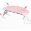 PERLE RARE Lampe UV Pour Ongles En Gel, Mini 6 W 6 Lumières UV LED Lampe Portable USB Sèche-ongles Pliable Convient Pour Tous Les Vernis à Ongles Gel (rose)