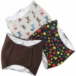 3 Pièces Couches Lavables Et Réutilisables Pour Chiens Pantalons Physiologiques Respirants Doux Bande De Ventre Pour Chiens Mâles,m,HANBING
