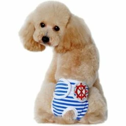 Couches Pour Chien 2 Pièces Pantalon De Protection Lavable Pantalon Chauffant Pour Chiennes Pantalon Ajustable Pour Chien, S,HANBING -Toilletage et hygiène du chien Soldes 47163133 4