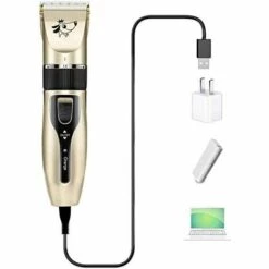 ALMI Tondeuse Pour Chien Chat Silencieuse, Tondeuse Electrique Professionnelle Sans Fil, Tondeuse De Toilettage Pour Animaux De Compagnie Avec 4 Guides De Peigne, Rechargeable USB, Lame Détachable Lavable -Toilletage et hygiène du chien Soldes 47203120 3