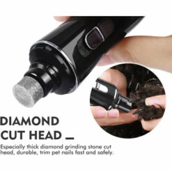 Pecute Lime à Ongle Pour Chat Chien Petit Animal Coupe Ongle Electrique 2 Vitesses USB Chargeur Coupe Griffes Chat Broyeur à Ongle Electrique Lime Griffes Chien Petit - Noir -Toilletage et hygiène du chien Soldes 47518525 3