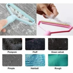 TINOR Brosse Manuel Anti Poil, Nouveau Rasoir Anti Bouloche, Brosse Anti Poils Animaux, Brosse Rasoir Vetements Peluche, Rasoir à Pull, Pull En Bois Vêtements Anti-Peluches Fuzz Rasoir Brosse Manuelle -Toilletage et hygiène du chien Soldes 48012784 3