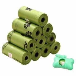 STARLIGHT Sacs à Déjections Canines Parfumés Biodégradables, Sacs A Caca Pour Chien Biodégradables, Sacs D'excréments Biodégradables Pour Animaux De Compagnie,parfumé(couleur Verte),Lot De 150