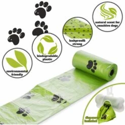 STARLIGHT Sacs à Déjections Canines Parfumés Biodégradables, Sacs A Caca Pour Chien Biodégradables, Sacs D'excréments Biodégradables Pour Animaux De Compagnie,parfumé(couleur Verte),Lot De 150 -Toilletage et hygiène du chien Soldes 48159288 5