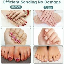 ELLE Ponceuse Pour Ongles, 13 En 1 Lime à Ongle Électrique Sans Fil Professionnel Portable Avec Foret Céramique, Ongles Manucure Machine Puissante Silencieuse Pour Salon/Maison -Toilletage et hygiène du chien Soldes 48728311 5