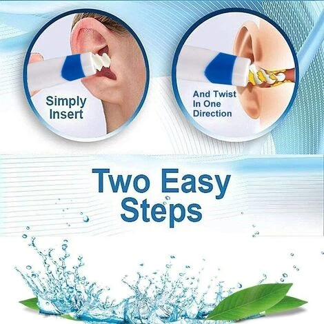 ELLE Nettoyant Oreille, Nettoyant Oreilles Avec Ventouse, Spirale Q Twists Cerumen, Kit D'enlèvement De Cire D'oreille Avec 16 Embouts De Remplacement Lavables En Silicone Pour Famille - Orange 3 ELLE Nettoyant Oreille, Nettoyant Oreilles Avec Ventouse, Spirale Q Twists Cerumen, Kit D'enlèvement De Cire D'oreille Avec 16 Embouts De Remplacement Lavables En Silicone Pour Famille - Orange – Image 3