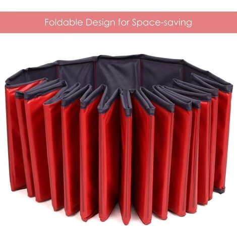 Homfa Piscine Pliable Pour Chiens Rouge 160x30 Cm PVC 4 Homfa Piscine Pliable Pour Chiens Rouge 160x30 Cm PVC – Image 4