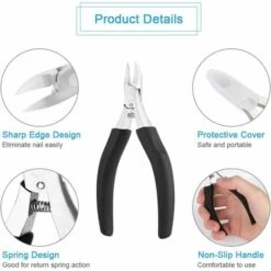 ALMI Pince à Ongles. Coupe-Ongles De Précision Pour Épais Orteils Fungus. Pince Ongle Incarné. Pince Ongle Professionnel En Acier Inoxydable -Toilletage et hygiène du chien Soldes 50909930 4