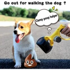 VERSAILLESFR Pelle Ramasse-Crottes Pour Chiens, Pelle à Déjections Canines Avec Sac Poubelle Pliable Poop Scoop Pour Chiens/Chats Intérieur/Extérieur Pelouse, Versailles -Toilletage et hygiène du chien Soldes 50992325 4