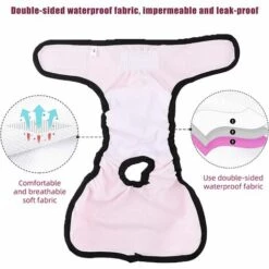 Couches Chien Lavable Couches Réutilisables Pour Chien Lavables Culotte Pour Chien Femelle Serviettes Hygiéniques De Chien Pour Différents Types De Chiens M, Fontainebleau -Toilletage et hygiène du chien Soldes 51211958 4