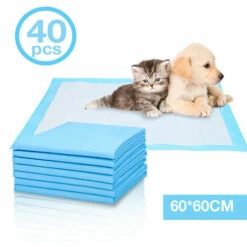 Hengda Lot De 40 Tapis Educateurs Pour Chien Chiots 60 X 60 Cm, Hygiénique D’Entraînement Pour Apprentissage De La Propreté