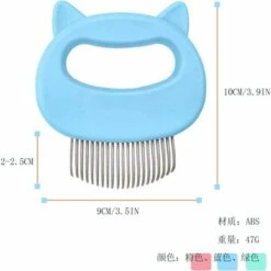 LITZEE Brosse Pour Chat, Peigne Pour Chat, Peigne De Massage Pour Chats, Brosse Pour Chien, Peigne Pour Animaux De Compagnie Et Brosse De Massage (Rose) -Toilletage et hygiène du chien Soldes 51545768 5