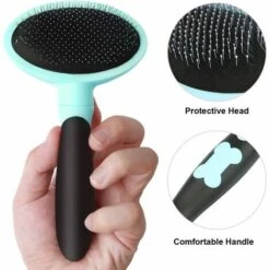 LITZEE Brosse Pour Chiens Et Chats Toilettage Peigne Pour Chien Et Chat Avec Poils Longs Et Courts-Bleu -Toilletage et hygiène du chien Soldes 51549000 5