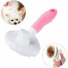 LITZEE Brosse De Toilettage De Chien, Brosse Chat Poil Long, Brosse Chiens Et Chats Autonettoyante, Avec Enlèvement Des Poils En Un Clic, Pour Chiens Et Chats De Petite, Moyenne Et Grande (Rose)