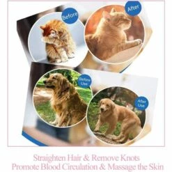 LITZEE Brosse De Toilettage De Chien, Brosse Chat Poil Long, Brosse Chiens Et Chats Autonettoyante, Avec Enlèvement Des Poils En Un Clic, Pour Chiens Et Chats De Petite, Moyenne Et Grande (Rose) 8 LITZEE Brosse De Toilettage De Chien, Brosse Chat Poil Long, Brosse Chiens Et Chats Autonettoyante, Avec Enlèvement Des Poils En Un Clic, Pour Chiens Et Chats De Petite, Moyenne Et Grande (Rose) -Toilletage et hygiène du chien Soldes 51549006 4