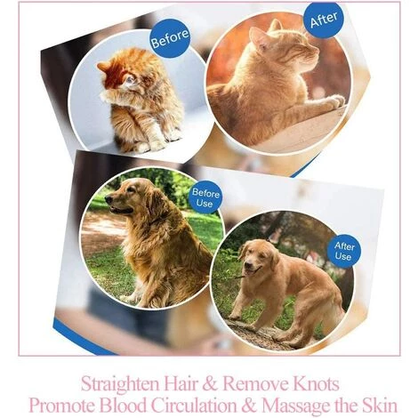 LITZEE Brosse De Toilettage De Chien, Brosse Chat Poil Long, Brosse Chiens Et Chats Autonettoyante, Avec Enlèvement Des Poils En Un Clic, Pour Chiens Et Chats De Petite, Moyenne Et Grande (Rose) 4 LITZEE Brosse De Toilettage De Chien, Brosse Chat Poil Long, Brosse Chiens Et Chats Autonettoyante, Avec Enlèvement Des Poils En Un Clic, Pour Chiens Et Chats De Petite, Moyenne Et Grande (Rose) – Image 4