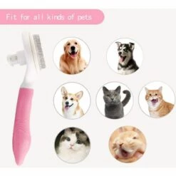 LITZEE Brosse De Toilettage De Chien, Brosse Chat Poil Long, Brosse Chiens Et Chats Autonettoyante, Avec Enlèvement Des Poils En Un Clic, Pour Chiens Et Chats De Petite, Moyenne Et Grande (Rose) 9 LITZEE Brosse De Toilettage De Chien, Brosse Chat Poil Long, Brosse Chiens Et Chats Autonettoyante, Avec Enlèvement Des Poils En Un Clic, Pour Chiens Et Chats De Petite, Moyenne Et Grande (Rose) -Toilletage et hygiène du chien Soldes 51549006 5