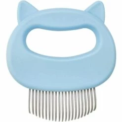 LITZEE Brosse De Shampoing Pour Chat Avec Peigne En Silicone Pour épilation à Nœuds Ouverts