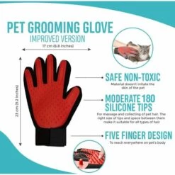 LITZEE NA Gant De Toilettage Pour Animal Domestique – Gant De Nettoyage Efficace – Brosse De Déshedding – Pointes En Silicone Souple Pour Massage Doux – Pour Chats Et Chiens Avec Fourrure Longue Et Courte 9 LITZEE NA Gant De Toilettage Pour Animal Domestique – Gant De Nettoyage Efficace – Brosse De Déshedding – Pointes En Silicone Souple Pour Massage Doux – Pour Chats Et Chiens Avec Fourrure Longue Et Courte -Toilletage et hygiène du chien Soldes 51549036 5