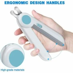 LITZEE Coupe Griffes Chien, Coupe Ongle Pour Chiens Moyenne Et Grande Taille Soin, Toilettage Des Griffes En Toute Sécurité Par Entretoise, Safety Guard, Accessoire Animaux (Bleu) -Toilletage et hygiène du chien Soldes 51549063 3