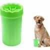 LITZEE Nettoyeur De Pattes De Chien Portable, Brosse De Nettoyage Portable Pour Animaux De Compagnie, Masseur De Nettoyage Des Pieds De Chien / Chat En Silicone Souple, Nettoyage De Chien Sale (vert)