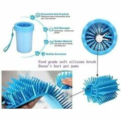 LITZEE Nettoyeur De Pattes De Chien Portable, Brosse De Nettoyage Portable Pour Animaux De Compagnie, Masseur De Nettoyage Des Pieds De Chien / Chat En Silicone Souple, Nettoyage De Chien Sale (vert) -Toilletage et hygiène du chien Soldes 51552993 3