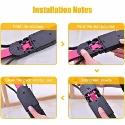 Pelle Ramasse-Crottes Pliable Pour Chien Et Chat Pet Long Manche Pooper Scooper, Facile à Déjections Ramasse, Noir & Pourpre -Toilletage et hygiène du chien Soldes 51602593 3