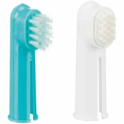 Set De 2 Brosses à Dents 6 Cm Pour Chien Ou Chat - Animallparadise - Multicolor