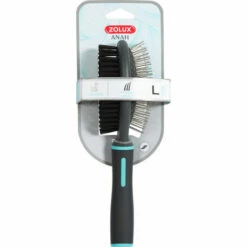 Brosse Double Taille L Pour Chiens - Zolux - Noir -Toilletage et hygiène du chien Soldes 51745117 3