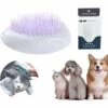 LITZEE Brosse Pour Chien Chat,Brosse Pour Chien Autonettoyante,Brosse Pour Chat,Brosse Peigne Chien,Brosse De Toilettage,Brosse De Toilettage Pour Animaux De Compagnie (Violet)