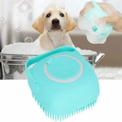 Brosse Shampoing Chien Chat,Brosse De Bain En Caoutchouc De Silicon Pour Animaux De Bain Chien Compagnie Peigne Pour Chiens Et Chats Douche Toilettage Irisfr -Toilletage et hygiène du chien Soldes 52472461 5
