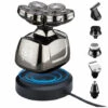 ZHUOXUAN Rasoir Electriques Hommes, 6 In 1 Rasoirs à Têtes Rotatives 7D Tondeuse à Barbe Rasoir Rechargeable Sans Fil Rasage
