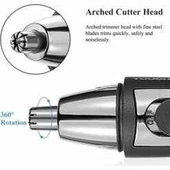 ELLE LED Tondeuse électrique Pour Les Poils Des Oreilles Et Du Nez-Noir -Toilletage et hygiène du chien Soldes 52503328 3