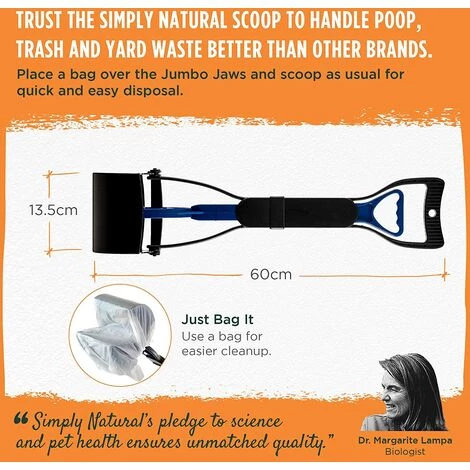 Fei Yu Pelle Ramasse Crottes Par Simply Natural – Pelles Ramasse Crottes 60 Cm à Grande Tête, Poignée Facile à Presser Et Ressors Haute Tension 4 Fei Yu Pelle Ramasse Crottes Par Simply Natural – Pelles Ramasse Crottes 60 Cm à Grande Tête, Poignée Facile à Presser Et Ressors Haute Tension – Image 4